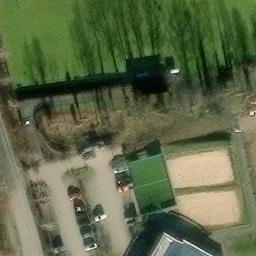 Sand Volleyball Court — aerial view
