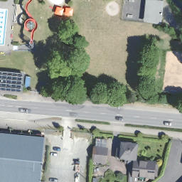 Sand Volleyball Court, Bergneustadt — aerial view