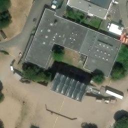 Sand Volleyball Court — aerial view