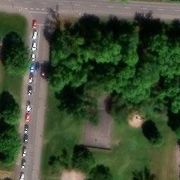 Grass Volleyball Court, Erfurt — aerial view