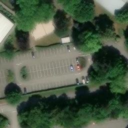 Sand Volleyball Court — aerial view