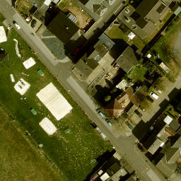 Sand Volleyball Court — aerial view