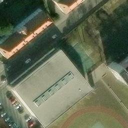 Sand Volleyball Court — aerial view