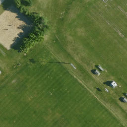 Lincoln Park Beach Volleyball Court — aerial view