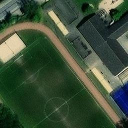 Sand Volleyball Court — aerial view
