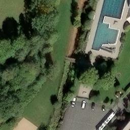 Sand Volleyball Court — aerial view