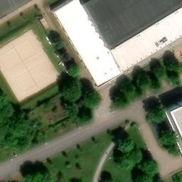 Sand Volleyball Court, Erfurt — aerial view