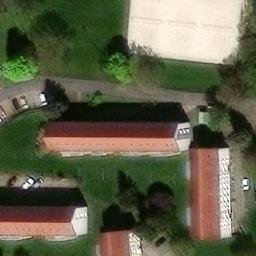 Sand Volleyball Court — aerial view