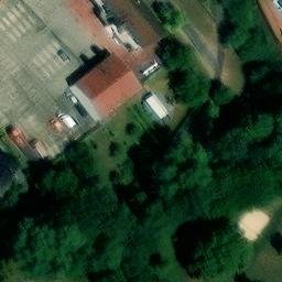 Sand Volleyball Court, Bebra — aerial view