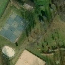 Sand Volleyball Court — aerial view