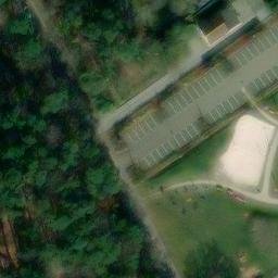 Sand Volleyball Court — aerial view