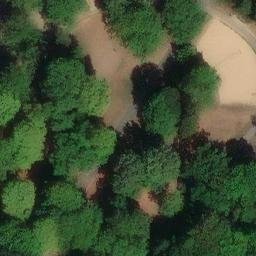 Sand Volleyball Court in Erfurt, Thüringen — aerial view