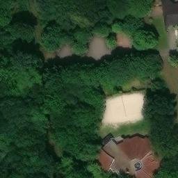 Sand Volleyball Court — aerial view
