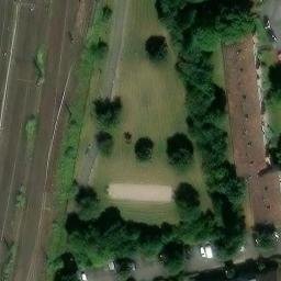Grass Volleyball Court — aerial view