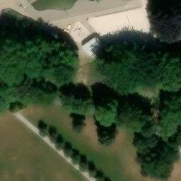 Sand Volleyball Court — aerial view