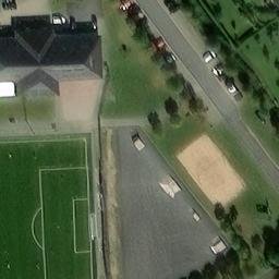 Sand Volleyball Court — aerial view