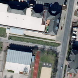 Sand Volleyball Court, Gotha — aerial view