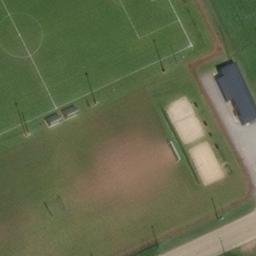 Sand Volleyball Court — aerial view