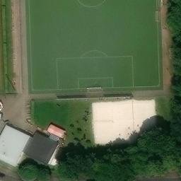 Sand Volleyball Court — aerial view