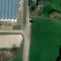 Sand Volleyball Court — aerial view