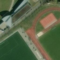 Tartan Volleyball Court, Jena — aerial view
