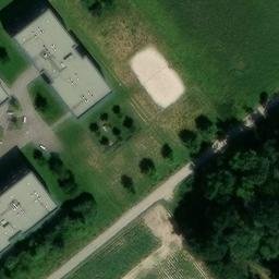 Sand Volleyball Court — aerial view