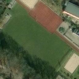 Sand Volleyball Court, Jena — aerial view
