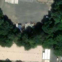 Sand Volleyball Court — aerial view