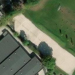 Sand Volleyball Court — aerial view