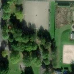 Sand Volleyball Court — aerial view