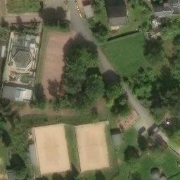 Sand Volleyball Court — aerial view