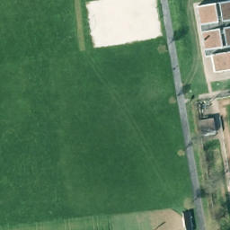Sand Volleyball Court, Overath — aerial view