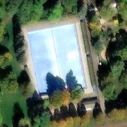 Sand Volleyball Court, Erfurt — aerial view