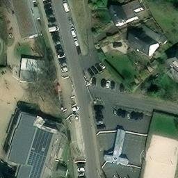 Sand Volleyball Court — aerial view