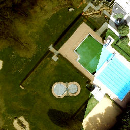 Sand Volleyball Court — aerial view