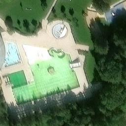 Sand Volleyball Court — aerial view