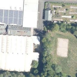 Sand Volleyball Court, Netphen — aerial view