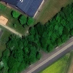 Sand Volleyball Court in Schwalmstadt, Hessen — aerial view