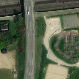 Beachvolleybalveld — aerial view