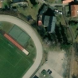 Sand Volleyball Court — aerial view