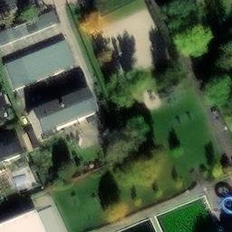 Sand Volleyball Court — aerial view