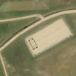 Sand Volleyball Court — aerial view