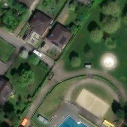 Sand Volleyball Court — aerial view