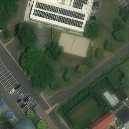 Grass Volleyball Court — aerial view