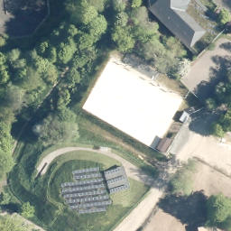 Sand Volleyball Court, Siegen — aerial view