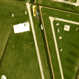 Sand Volleyball Court — aerial view