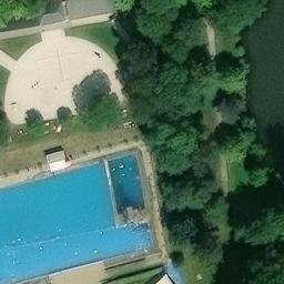 Sand Volleyball Court — aerial view