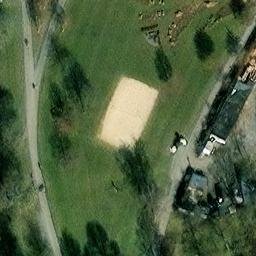 Sand Volleyball Court, Gera — aerial view