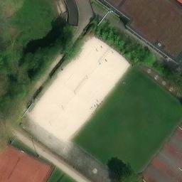 Sand Volleyball Court — aerial view