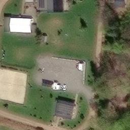 Sand Volleyball Court — aerial view